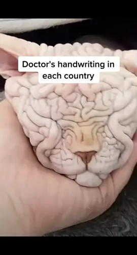 Doctor's handwriting in each country #doctorhandwriting #fypシ #funny 