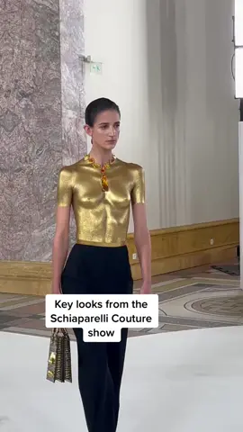 What did you make of the show? ✨ #parisfashionweek #TikTokFashion #schiaparelli #fashionforyou #pfw #couture #Runway #monatougaard 