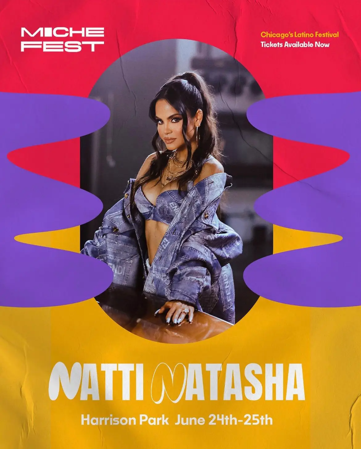 Natti Natasha regresa a #chicago con Prince Royce para MICHE FEST✨(Jun. 24-25th) #nattinatasha #fyp #fypシ #parati 