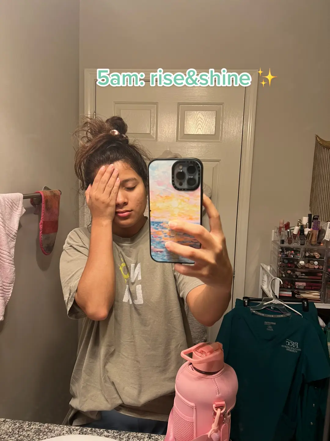 I was so tired but happy first day of clinicals for second semester 🤠 #fyp #fypシ #foryou #nursing #grwm #mexicana #mexicaninfluencer #influencer #microinfluencer #clinicals #nursingstudent 