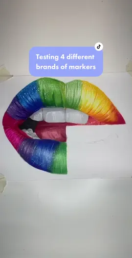 Replying to @thelonez which side do you prefer? #markerart #lipsart #drawingchallenge #artprocess #realisticdrawing 