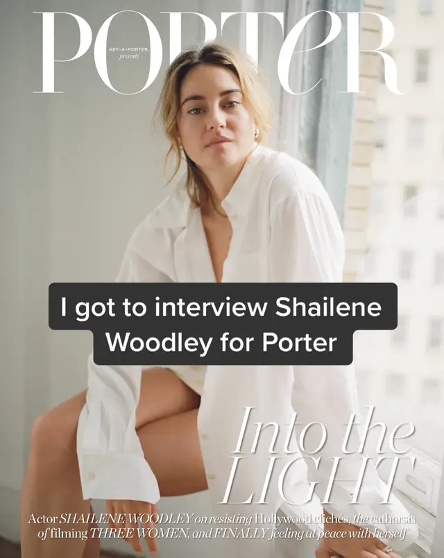Definitely one of my coolest assignments to date: I interviewed #ShaileneWoodley for @netaporter’s Porter. 🕊️  “I’ve always loved getting older, but it’s almost like I feel an exhale; I’ve been waiting so long to experience not giving a fuck about what other people think about me and my life and the choices I make.”