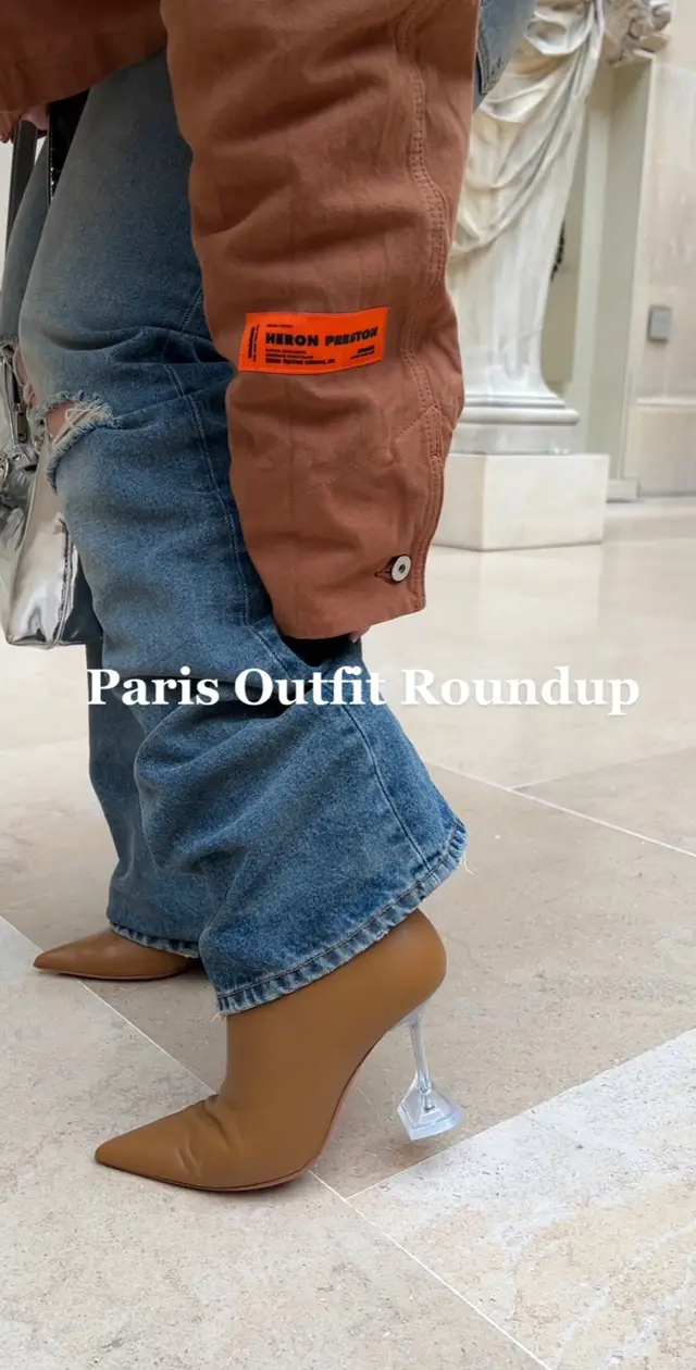 Outfit details on my IG (or just ask in comments) 😚🤍✨ #outfitinspo #parisfashionweek #parisianstyle #aminamuaddi #heronpreston #ssensehaul 