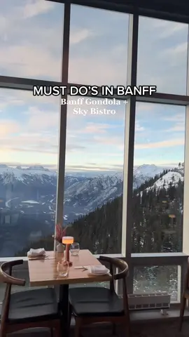 It’s about a 10 min ride up and the views were insane from over 7,000 ft. Definitely go before sunset for the best pics 🌅  Once you’re up there consider eating at the Sky Bistro. The food was great and they have a seasonal menu too! #banff #banffnationalpark #canada #canadatiktok #travel #traveltiktok #traveltips #views #banffgondola #fyp #fypシ 