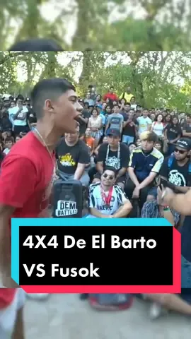 #4x4 de #elbarto vs #fusok en la #dem #chile #2019 #freestyle #rap 