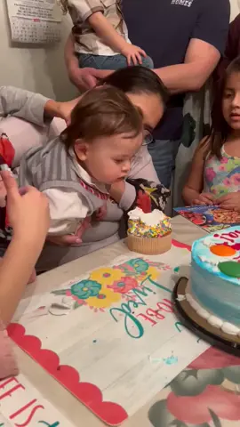 first birthday fail, right after I said DONT push his face lol #fail #firstbirthday #cousinsbelike #nobabywashurt #emotionaldamage happy birthday baby Ezra 🥹
