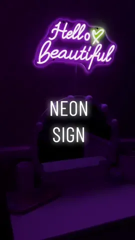 A neon sign was just what this room was missing💗🤌🏼 L1nk in my biö😉 #asmr#asmrsounds#roomdecor#satisfying#aesthetic#fyp  