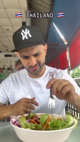 What eating a Salad 🥗 is like for people in different parts of the World #salad #viral #thailand #สลัด 