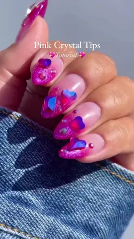 💕💎 We’ve got all the love for these gorgeous Barbie inspired Valentine’s Day nails inspo. Products you’ll need:  DND 441 Clear Pink  DC 244 Red Violet Mermaid  Pink AB and Siam #13 Nail Crystal Kit  #DNDGelPolish #DNDGel #DNDNails #PinkNails #ValentinesNails #NailArt #ValentinesInspo #NailTips #NailInspo #NailsOfTheDay #NailArtist