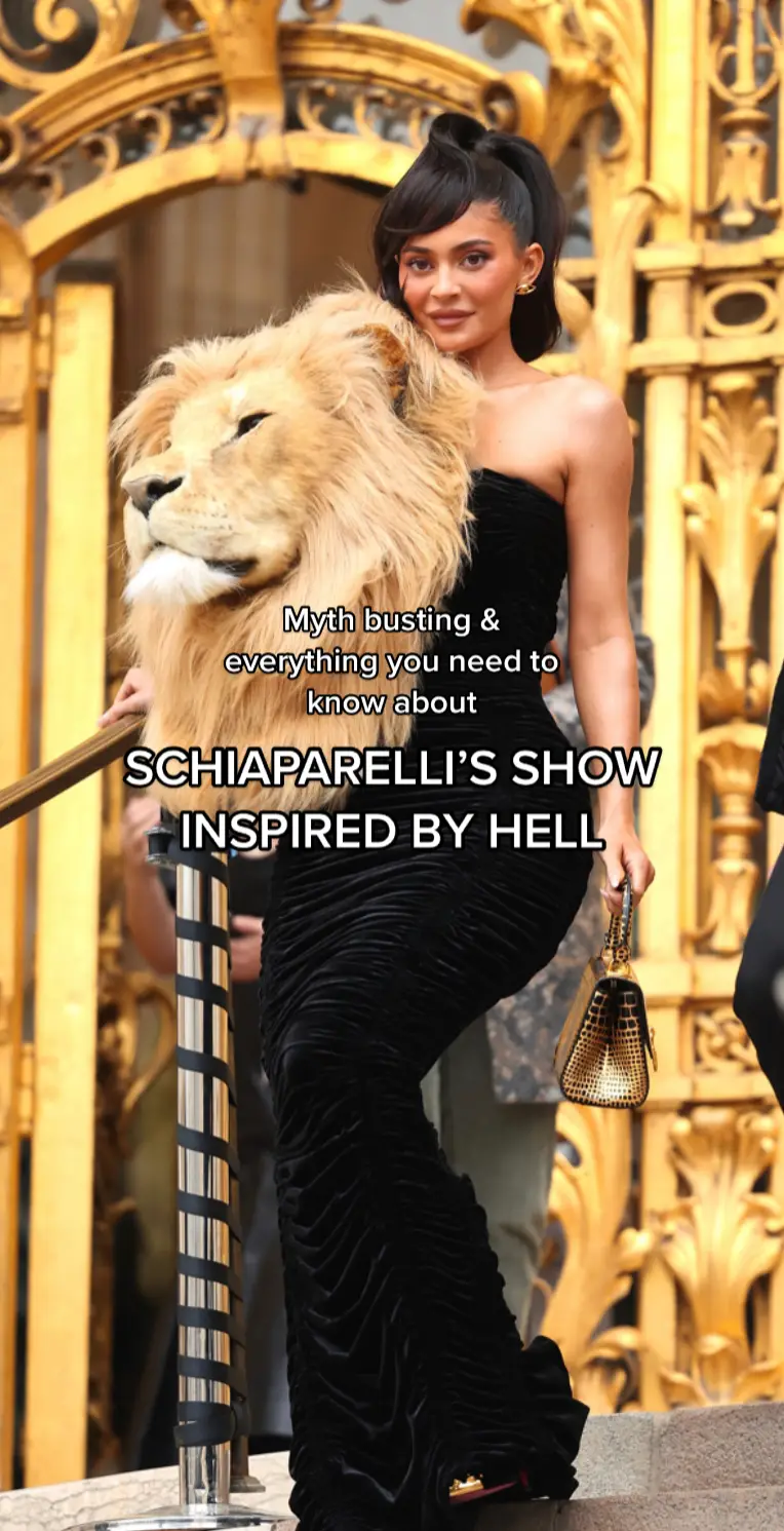 How do you think stole the show: Doja Cat or Kylie Jenner?  #schiaparelliparis #hautecouture #parisfashionweek2023 #schiaparelli #liondress #dojacat #kyliejenner #celebritytiktok #fashionnews 