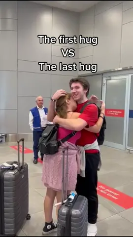 Long distance sucks and the last hug at the airport too, but he is so worth it❤️ #ldr #longdistancerelationship #reunited #fyp 