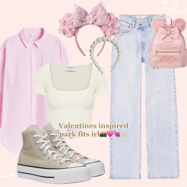 Valentines park fits are here bb💗📸✨🏰