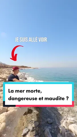 Tu connaissais les secrets de la mer morte ? ☠️  #jordanie #jordanien #mermorte #sel #ocean #mer #voyage #tourdumonde #merveillenaturelle #naturelle 