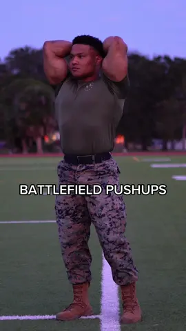 I’m boot camp we are thought how to low crawl, bear crawl high crawl… I guess the purpose is to move with a law profile during blast zone areas.  I made my own little battle field push-up routine. Or you can call them whatever you want to be honest. I just thought it was a cool title.  #b#battlefieldm#militaryp#pushupp#pushupchallengew#warm#militarytrainingb#bootcampmarines  