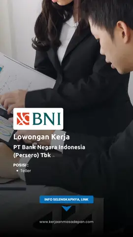 Ini Bank BUMN nih 🔥🔥 #loker2023 #loker2023terbaru #lokersma #lokerdiploma #lokersarjana 
