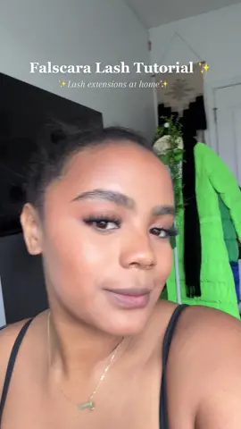 In depth tutorial on the KISS FALSCARA ✅❤️ These are my ride or dis lashes.. I haven’t got my lashes done in like a year since these came out🤩 #kissfalscara #lashextensions #mikaylanogueira #lashes #athomelashes #kisslashes #grwm #makeuplashes💕 