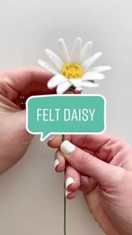 Felt wildflower collection - daisy #feltflowertutorial 