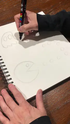 How to draw Pacman #f #p #asmr #triggers #asmrsounds #satisfying #sounds #draw #howto