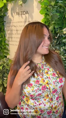 #silkpress #hairstylistsoftiktok #copperhair #thickhair 