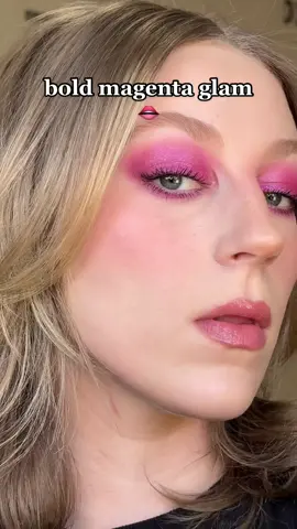 This look was inspired by @pantonetiktok color of the year MAGENTA  #makeuptutorial #magentamakeup #pinkeyeshadowtutorial #boldmakeuplook #valentinesmakeuplook #colorfulmakeup 