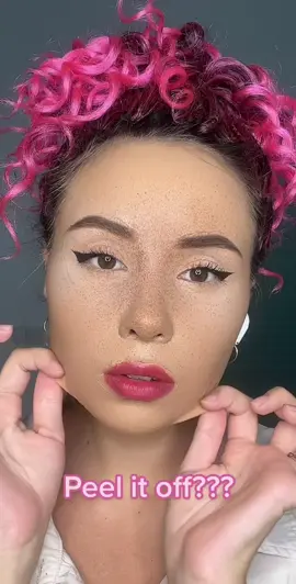 Peel off makeup with peel off mask🫶🏼💕 Peel it off???