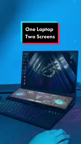 Yes it has two screens!  #ZephyrusDuo16 is 🔥 #ROG #Gaming #Laptop 