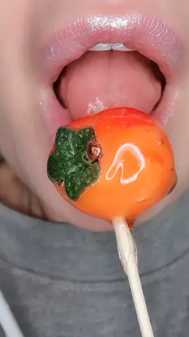 ASMR Satisfying Eating Tanghulu Marzipan Tomatoe 🍅 #tanghulu #crunchasmr #asmrsounds #satisfyinglips 