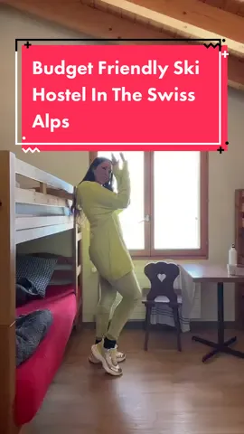 Skiworkation means staying longer “working” some days and skiing other days. But sometimes when you have the place to yourself you just have to dance, have fun, and enjoy the silence. #skihostel #hostellife #backpackinglife #switzerlandtok #valaisswitzerland #skiingtiktok #hostelfun #adventuretravel #traveltok 