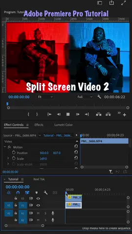 Split Screen Video (Using Opacity Mask) | Adobe Premiere Pro Short Tutorial  #premiereprotutorial #adobetutorials #adobepremierepro 