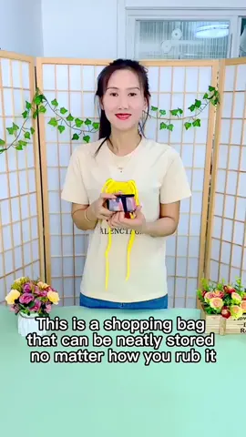 Large capacity folding shopping bag. Environmentally friendly and beautiful is also very strong. #fyp #bag #EcoFriendly #shopping 