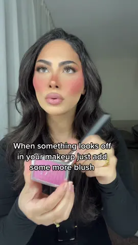 Believe me more blush always works #blushaddict #blushhack #blushtrend #pinkblush #makeuphacks 