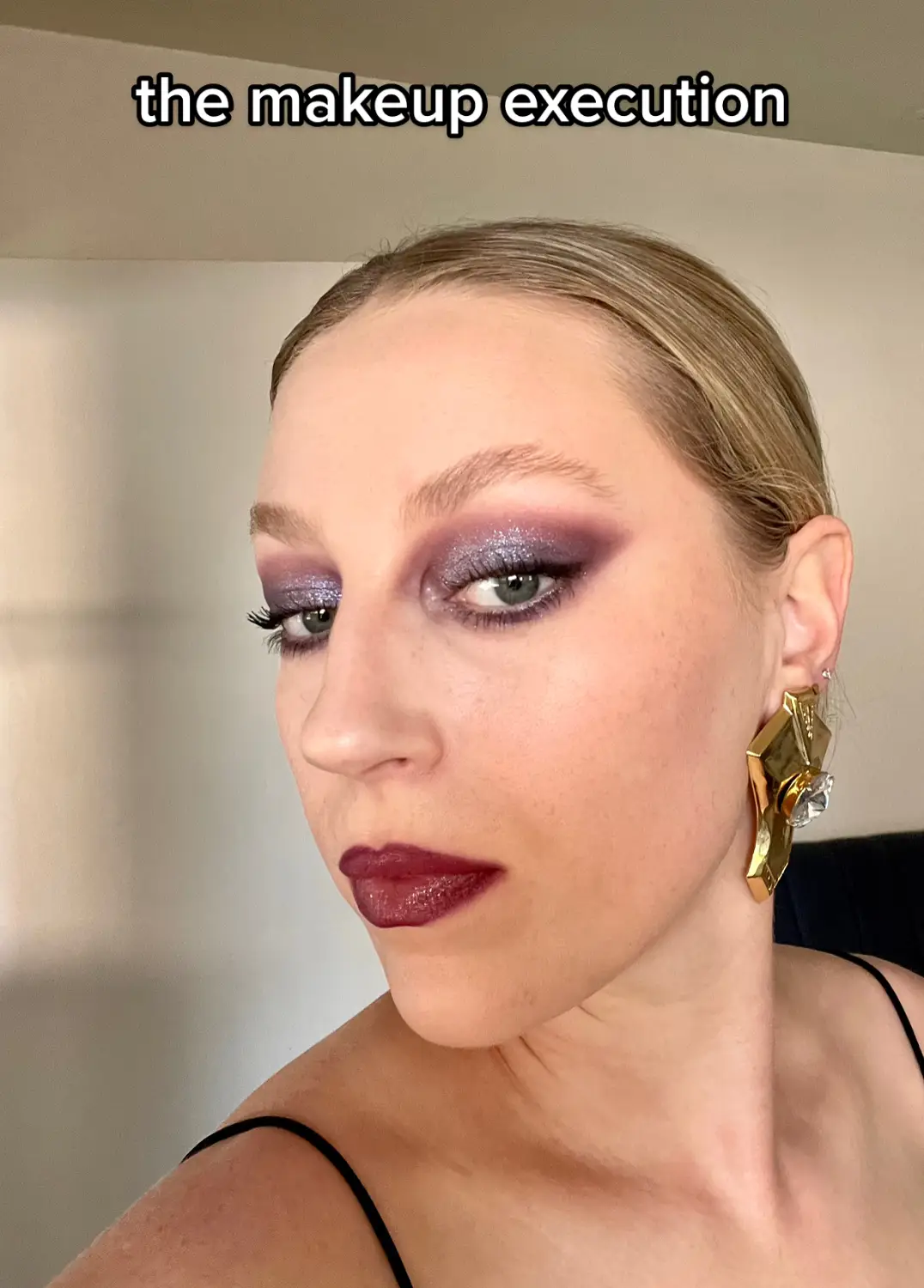A makeup look that inspired me & how I executed it Part 5: Alexa Demie Purple Glam #makeupart #makeuprecreation #celebritymakeuplook #alexademiemakeup #euphoriamakeup #purplemakeuplook 