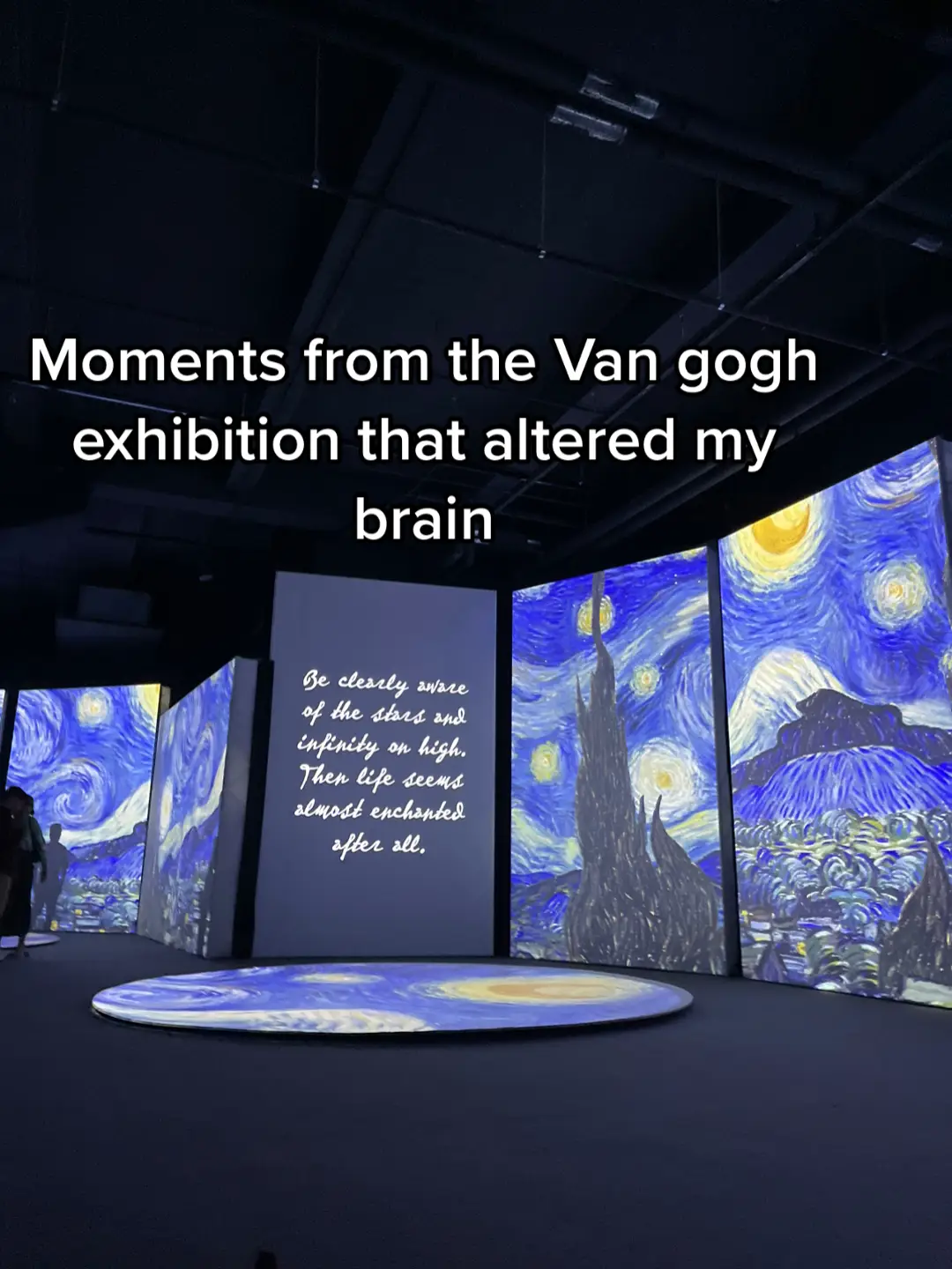 Felt like i was inside his art✨🌻  #vincentvangogh #vangoghexhibition #vangoghalivemalaysia 