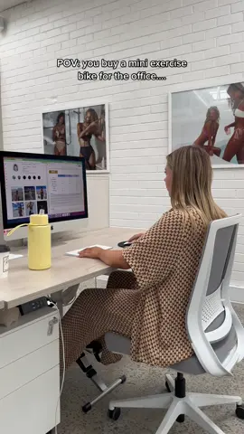 There's always one in every office... #exercisebike #officethings #balibody #officeworkout 