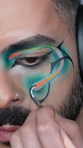 Abstract stuff 😸 Products used : Primer @NYX Cosmetics  Foundation, tinted moisturizer @Laura Mercier  Concealer, BB crayon @Erborian France  Setting Powder @Fenty Beauty  Eye Shadow Base @Plouisemakeupacademy  Shadows @BPerfect Cosmetics @staceymariemua  Cake liners (blue, white, black) @SUVA Beauty (get -20% with code ´MCHEZZI’ on official website) Black Khol @Maybelline New York  #makeup #tribal #abstract #colors #makeupoftheday #makeuptiktoks #artist #art #unapologetic #new #makeuptrend #liner #liners #ink #orange #yellow #blue 