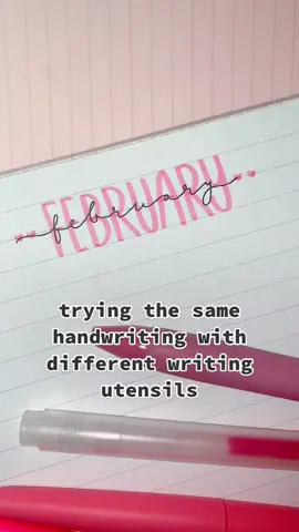 any pens / markers i should try!?! 💓 #handwriting #handwritingchallenge #stationery #pens #notes #notetaking #school #college #BulletJournal #journaling #february #ReadySetLift #QuakerPregrain #trending #pink #barbie #girls #ValentinesDay 