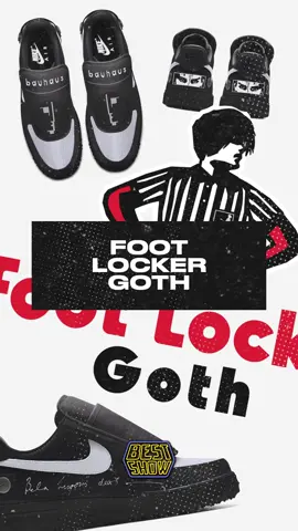 Getting in line for the next Air Murphy drop at Foot Locker Goth #goth #sneakerhead #sneakers #thecure #bauhaus #postpunk #streetwear #fashion