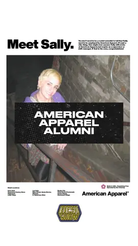 Best Show guest @sallyburtnick gives off a very specific vibe #americanapparel #newjersey #mall