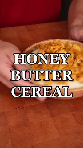 🍯🧈 Honey Butter Cereal (Honey Joys)  #cereal #honey #butter #honeybutter #breakfast #milk #cornflakes #honeyjoys #snackideas #FoodTok #asmr #foodasmr 