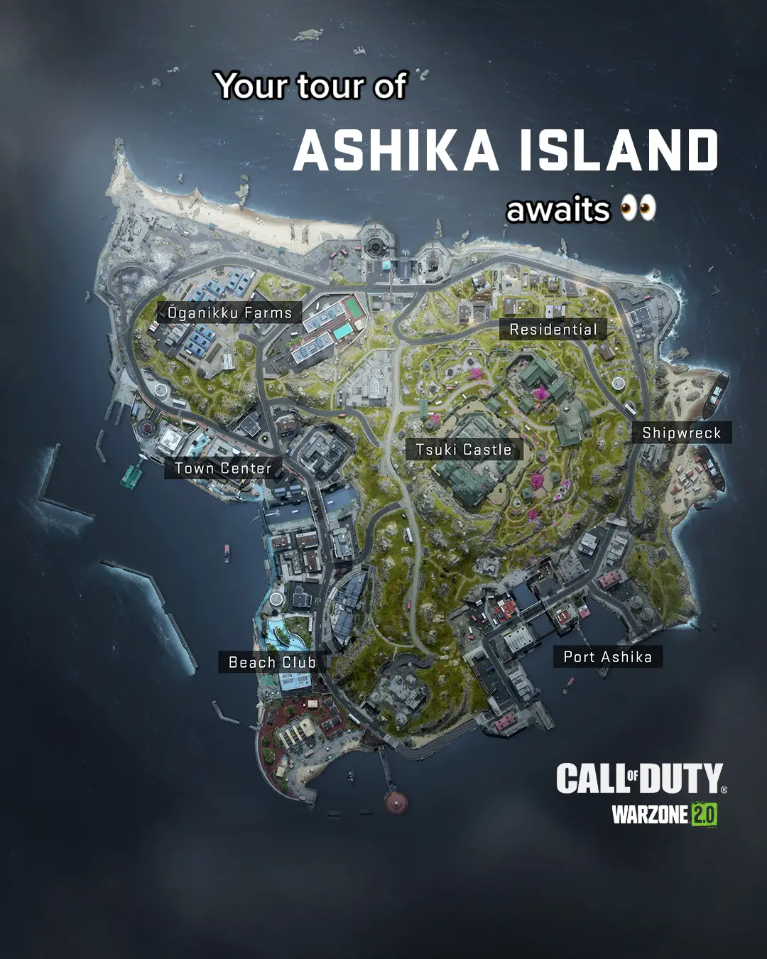 #ResurgenceReturns on the new #Warzone2 small map, Ashika Island. Where are you dropping first? #CallofDuty 