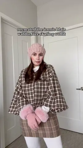 real gossip girl fans will recognize this outfit 🎀 #blairwaldorf #blairwaldorfstyle #blairwaldorfoutfit #gossipgirl #gossipgirlhere #gossipgirlfashion #IceSkating #freddycousinbrown #freddymylove #flossybyfreddy 
