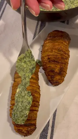 FOR LOVERS: V-Day Series  CREAMED SPINACH HASSELBACK POTATOES  #PLUScertified ✔️  • • Dinner Plus Spices are now available on DinnerPlus.co/Shop • • #dinnerplus #scotlouie #food #Foodie #cooking #dining #foodblog #Lifestyle #tutorial  #organic #tasty #comfortfood #cookingvideos #cookingtutorial #ASMR #foryou #recipes #LobsterBucatini #ValentinesDay #Vday #Galentines #ForLovers #HasselBackPotato #CreamedSpinach #FYP #myrecipe #hasselback #FoodTok #fypシ 