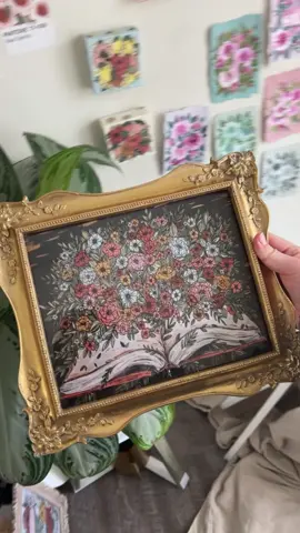 8 x 10 in. print from ktscanvases.com and frame from amazon (ASOWIN 8 x 10 Antique Picture Frame with Corner Flower Decor)💗💗💗 #ktscanvases #booklover #bookdecor #bookshelfdecor #bookart #bookishdecor #bookishgift 