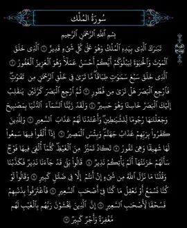 سوره الملك كامله القارى: ماهر المعيقلي #القران_الكريم #ايات_قرآنية #سوره_الملك #foryou 