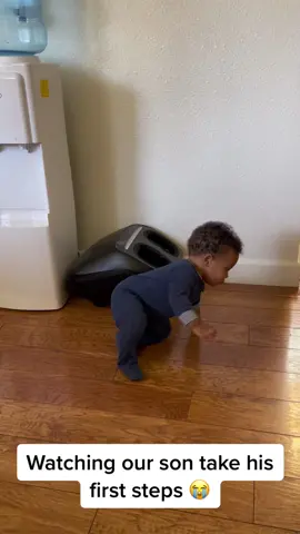Can’t believe we just witnessed our son taking his first steps. Love this kid 🥰 #fyp #BlackTikTok #family #boymom #firstimemom #firststeps 