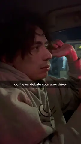 Don’t ever debate your Uber driver guys 😬