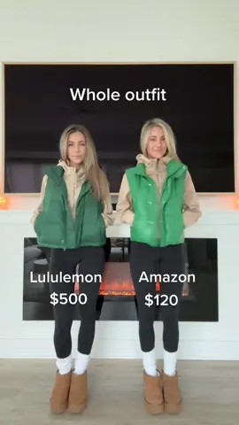 Amazon vs. Lululemon #scubahalfziphoodie #wunderpuffvest #puffervest #amazonfavorites #amazonfashion #MomsofTikTok #bloggerlife #bargainshopping #millennial #boymom #athleisure #lululemon 