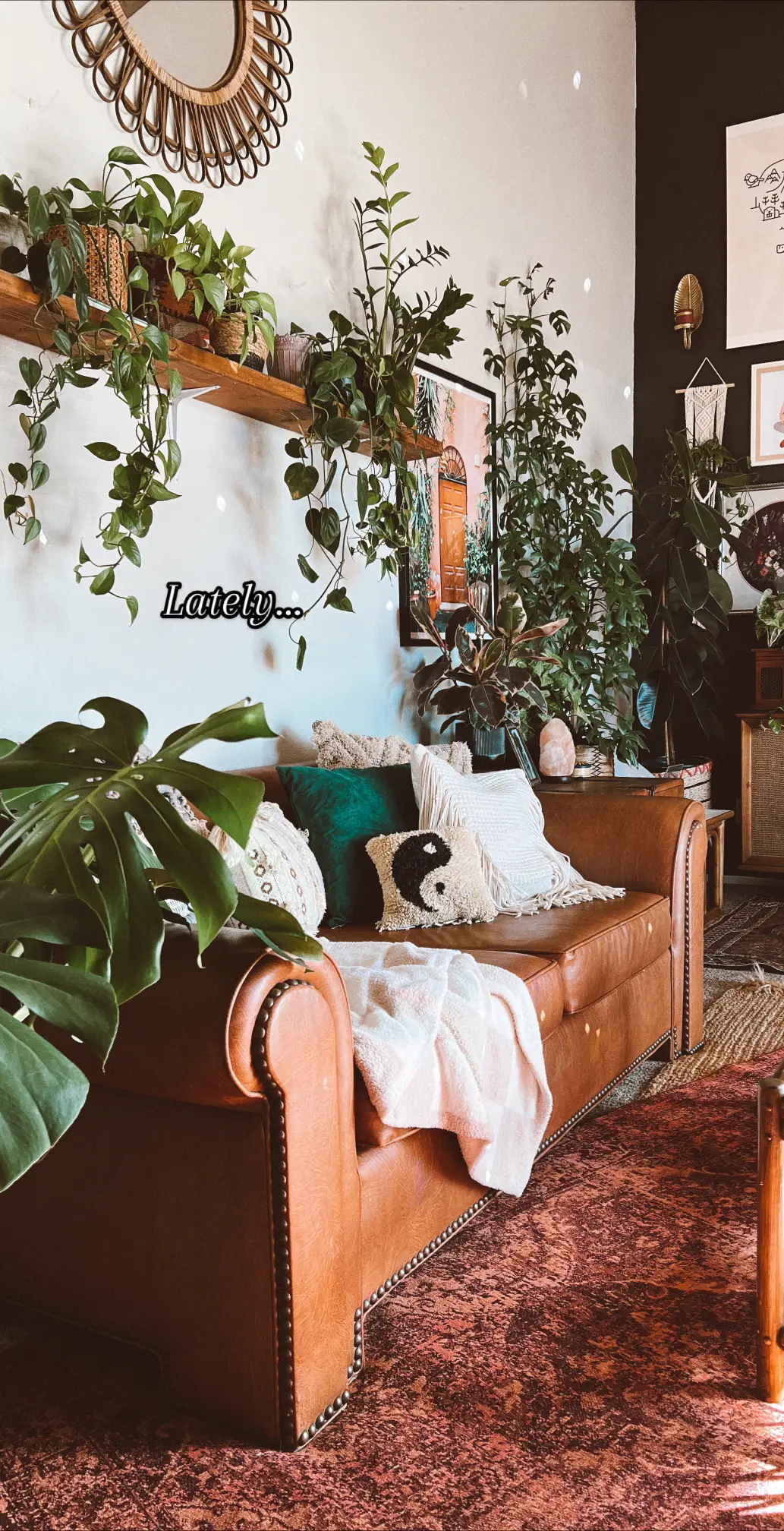 Idk why I’ve never posted one of these swipey toks lol 😂 So here’s some still photos of my home lately and a snap in Tulum. #bohohomedecor #homeaesthetic #plantyaesthetic #mybohojunglebook #cozyhome 