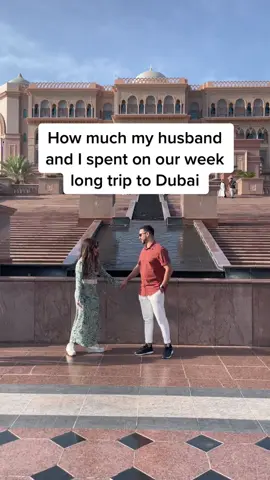 Traveling to Dubai may be more afforable than you think 😊 i highly recommend booking @airbnb experiences! #howmuchispent #vacationcosts #travelcontentcreator #travelingcouple #dubaitravel 