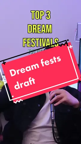 What are YOUR top dream festivals??? #edm #edmcupid #edmtiktok #lbbpodcast #lbbpod #plur #musicfestivals #ravetok #edmtiktoks 